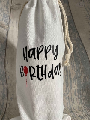 Happy Birthday wine gift bag