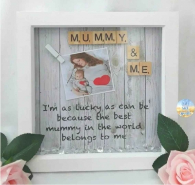 Mummy Srcabble Frame,Personalised Mum Gift,Mum Frame,Mothers Day Gift,New mum gift,Mum birthday gift,Mothers Day Frame