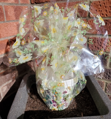 Decorated with Decoupage Flower Pot Gift Set