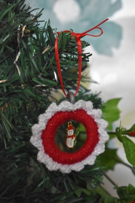Xmas Mini Wreath - Snowman